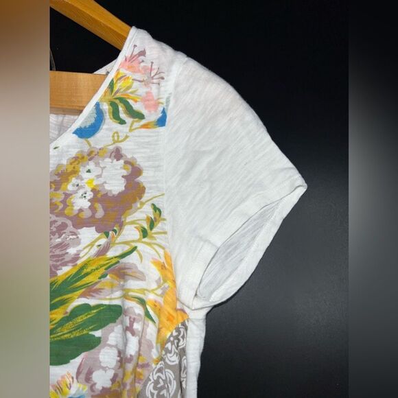 Anthropologie Little Yellow Button Elysia Top Size Medium VGUC - Picture 7 of 9